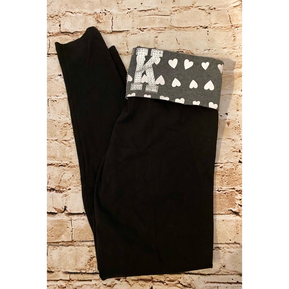 Vintage VS Pink Bling Fold Over Yoga Pants